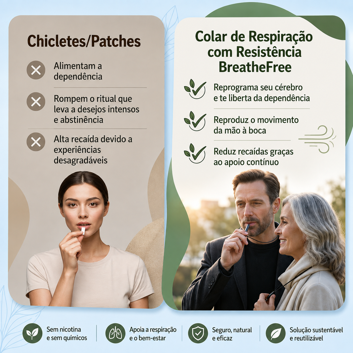 Colar Respirável Bomflow - Controle Natural
